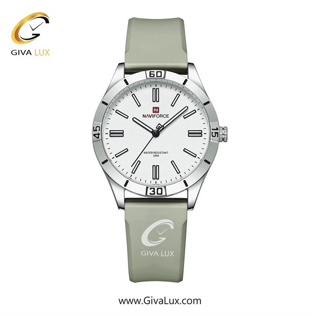 ساعت مچی اورجینال اسپرت-زنانه ناوی فورس|Naviforce|نوی فورس|نیوی فورس نقره ای | نقره ای| نقره ای| کد رفرنس NF5041